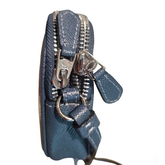 Coach Crossbody Pouch In Signature Canvas Coach Radial Rainbow Navy Leather NWOT - Picture 9 of 16